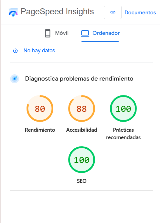 velocidad paginas web diseñadas por agustin hernandez